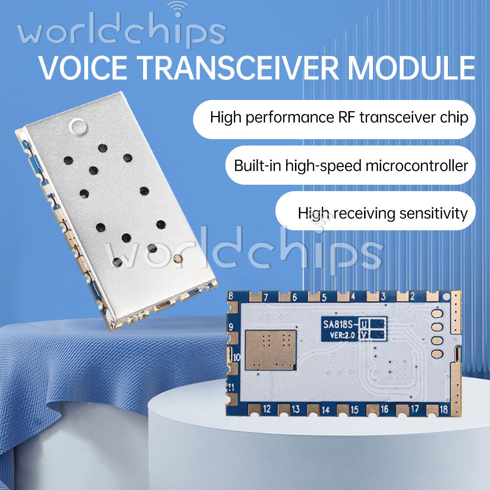 SA818S Walkie Talkie Module UHF 400-470MHz VHF 134-174MHz Radio Module Amateur