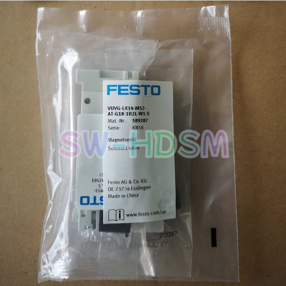 1PCS   Festo Solenoid Valve VUVG-LK14-M52-AT-G18-1H2L-W1-S Freight Free