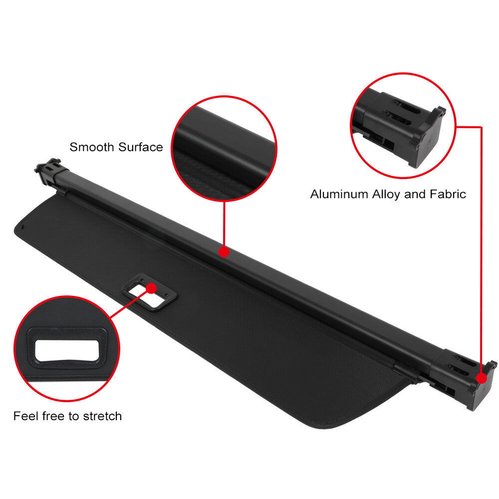 ECCPP Retractable Rear Cargo Cover For 2018 2019 2020 2021 2022 2023 Volvo XC60