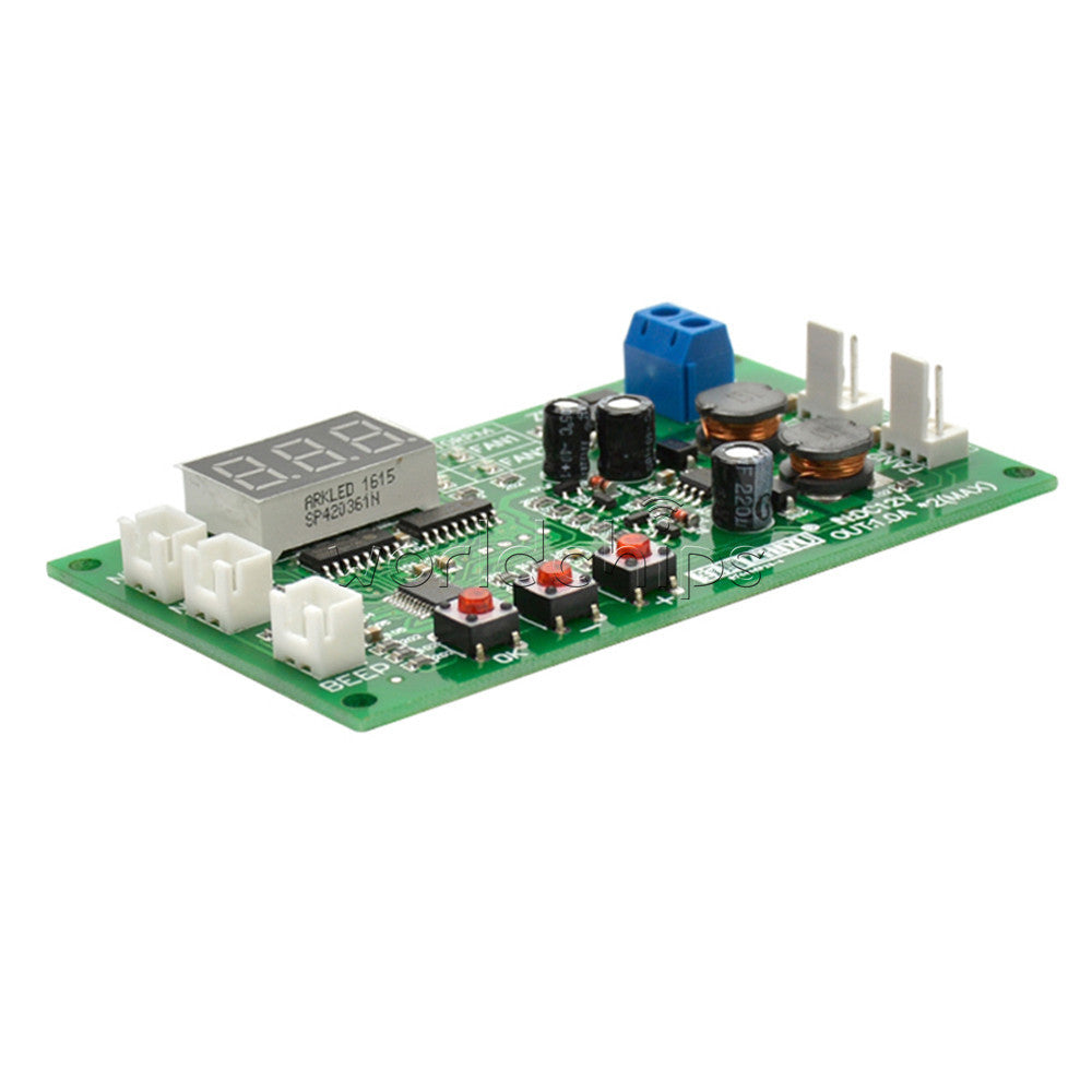 12V Fan Speed Controller 3-wire Digital Display Dual Ways Temperature Thermostat