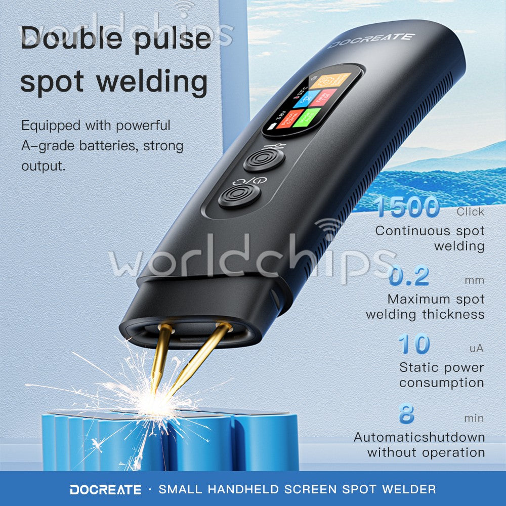 Battery Spot Welder 90 Gears Adjustable Portable Spot Welder for 18650, 26650