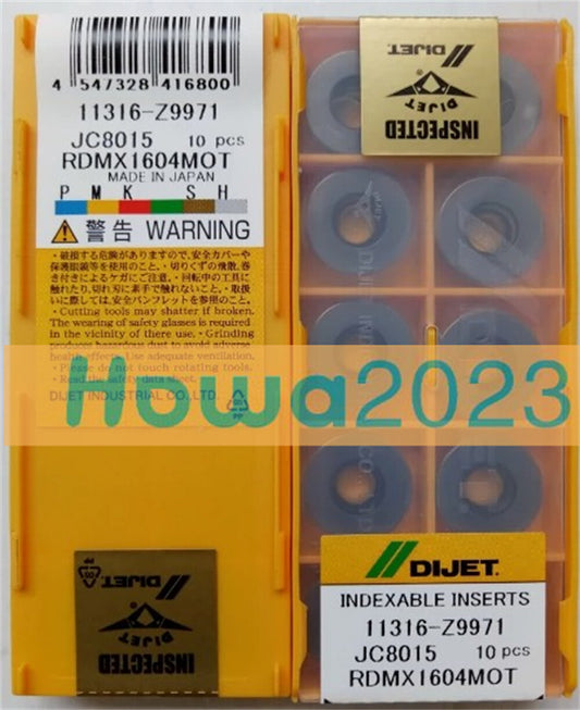 10Pieces/Box DIJET RDMX1604MOT JC8015 CNC Turning Blade Carbide Inserts