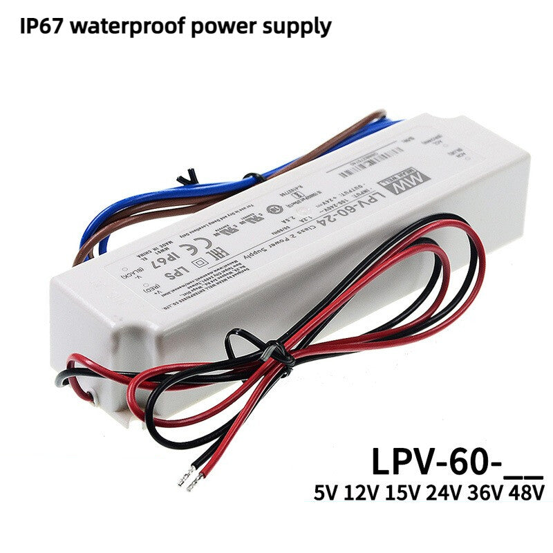 Mean Well switching power supply LPV-60 constant voltage IP67 LED 5V12V24V36V48