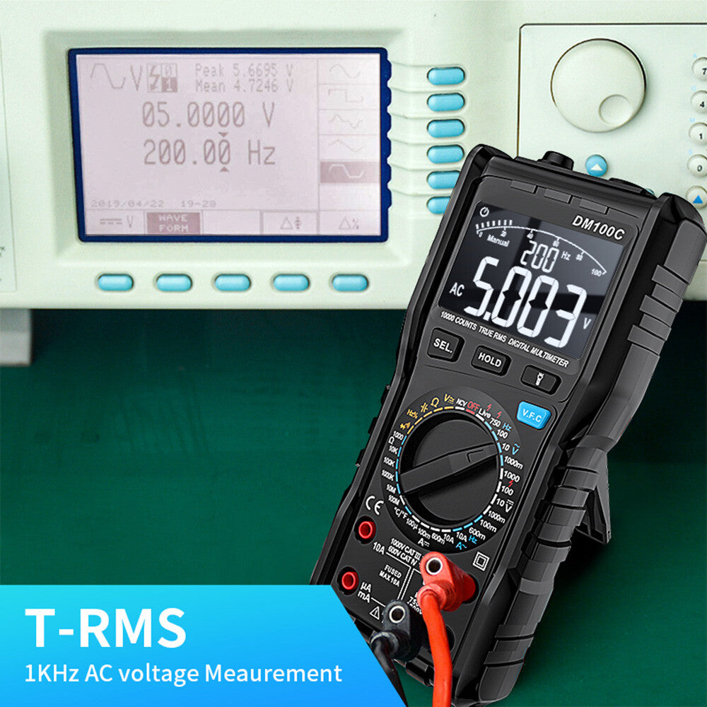 DM100C VFC Frequency Change Meter AC/DC Voltage Current Multimeter 10000 Count
