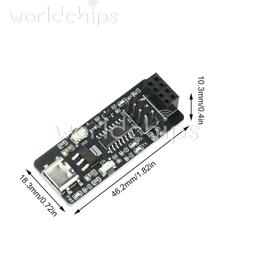 5pcs ESP-01S ESP8266 Serial WiFi Module Adapter Program Download Debugging Board