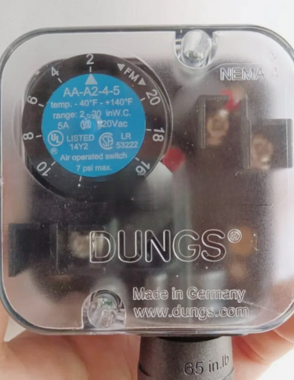 FOR pressure switch AA-A2-4-5 / AAA245