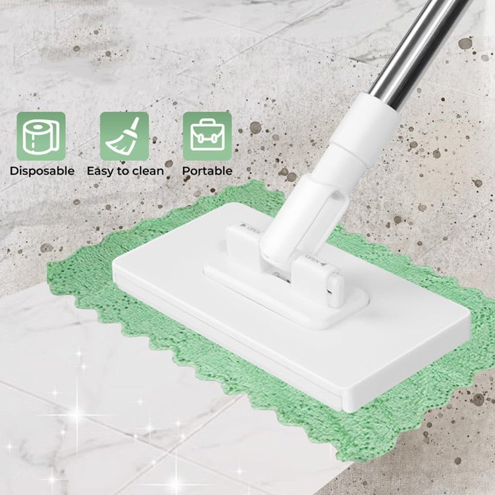 Reusable Dust Mop with Locking Head and 39 Inch Long Handle for Floors