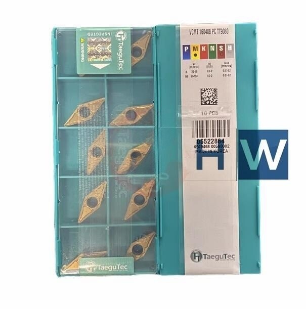 10PCS/box Diamond Shaped CNC Blade VCMT160408PC TT9080