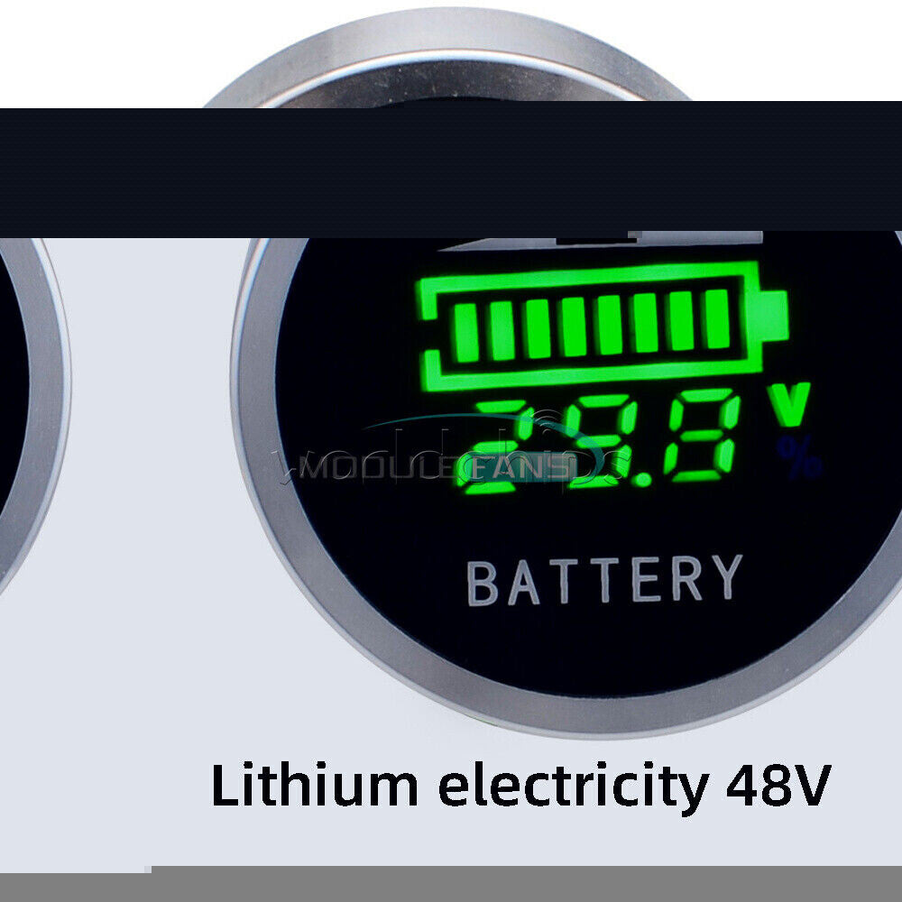 DC6-120V Lead Acid Battery Indicator Li-ion Battery Capacity Digital LED Tester