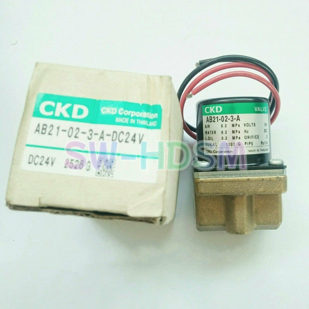 1PCS  for CKD AB21-02-3-A-DC24V Solenoid Valve Freight Free