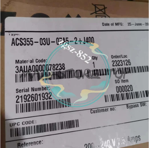 1 PC ACS355-03U-07A5-2+J400  ABB Frequency Converter Fast delivery