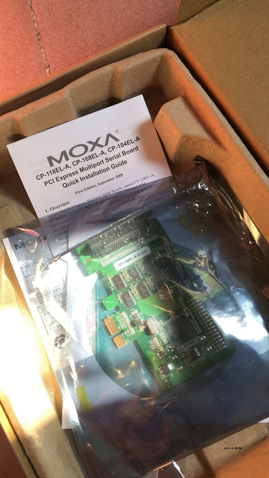 1PCS  MOXA CP-168EL-A 8 Serial Ports RS-232 PCI-E CP-168EL Card