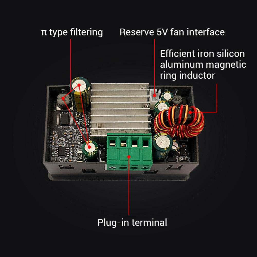 SK40C CNC Boost Buck Adjustable Power Supply Module Voltage Regulator 6-36V 40W
