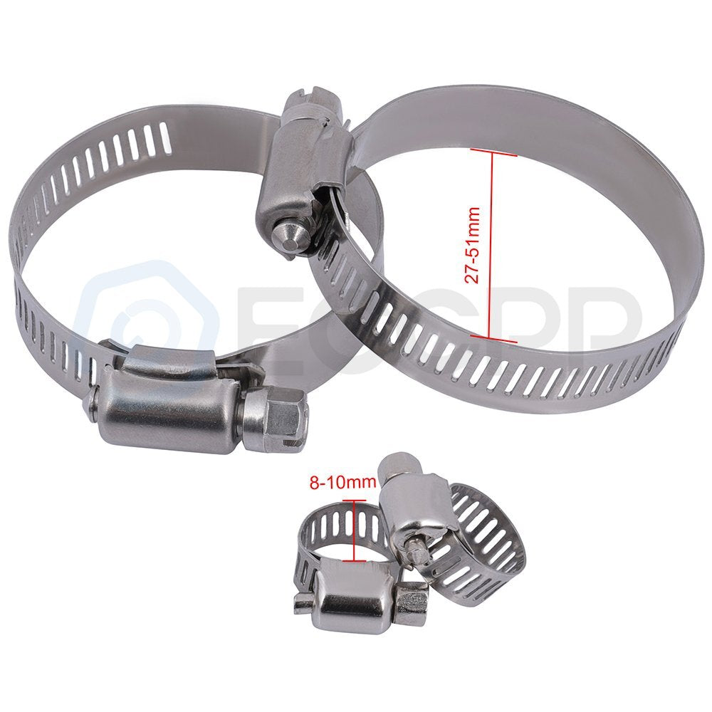 Radiator For BMW 128i 135i 325Ci 325i with Universal Oil Hose Clamps Kit