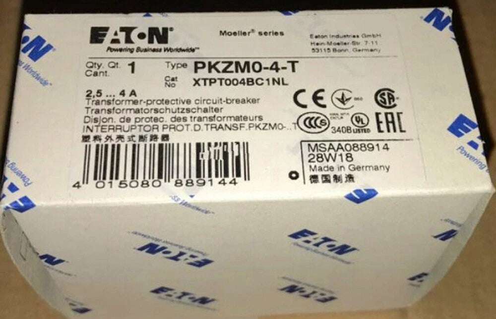 Eaton moeller PKZM0-4-T Protection breaker 2.5-4A#P