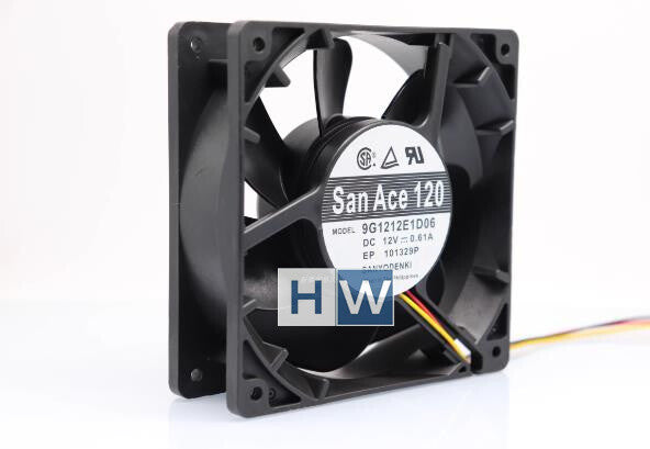 1PC Sanyo SanAce 120*38MM 12CM 12V 0.61A 9G1212E1D06 Cooling Fan