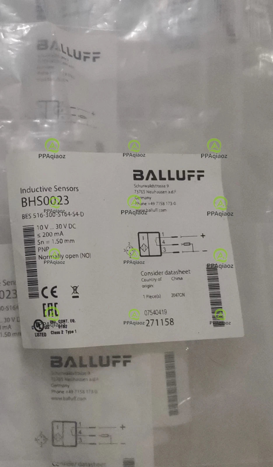 1Pcs    BALLUFF BES 516-300-S164-S4-D（BHS0023）sensor Free transport