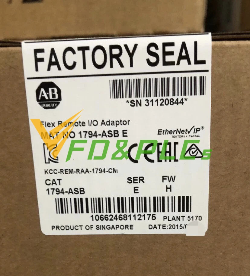 Factory Sealed 1794-ASB AB SER E Flex Remote I/O Adapter 1794ASB #P