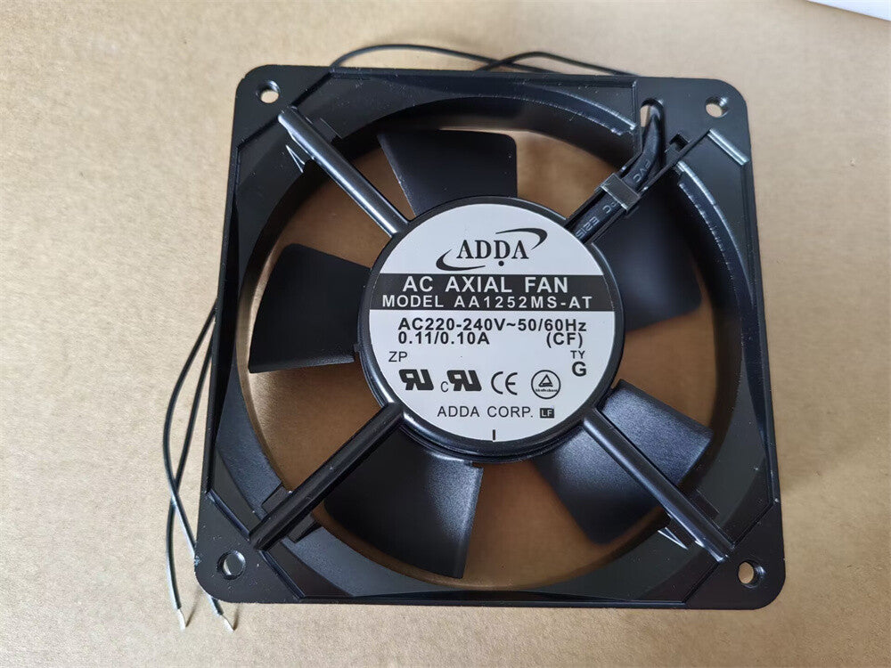 1 PCS ADDA Axial flow Fan AA1252MS-AT AC 220-240V 0.11/0.10A 12cm 12025 2 wire