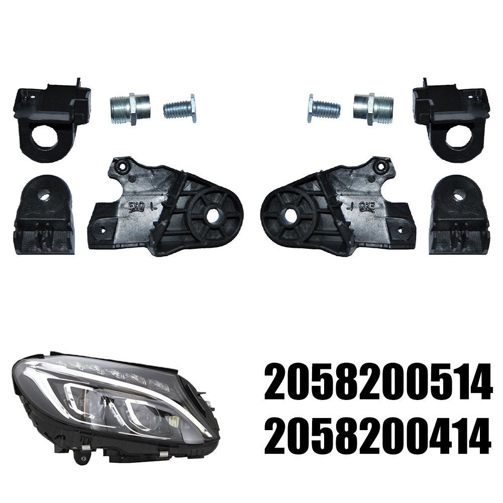 Headlight Bracket Front Pair For C CLASS 2058200514 ABS For C CLASS For C CLASS