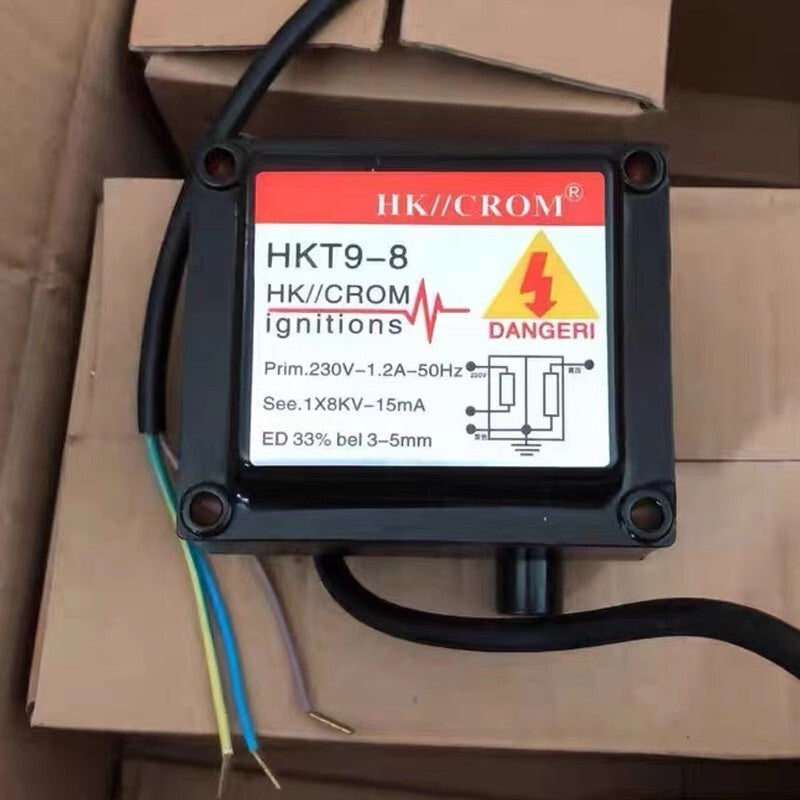 1pcs HK//CROM Burner Ignition Transformer HKT9-8 Power Supply 3-wire