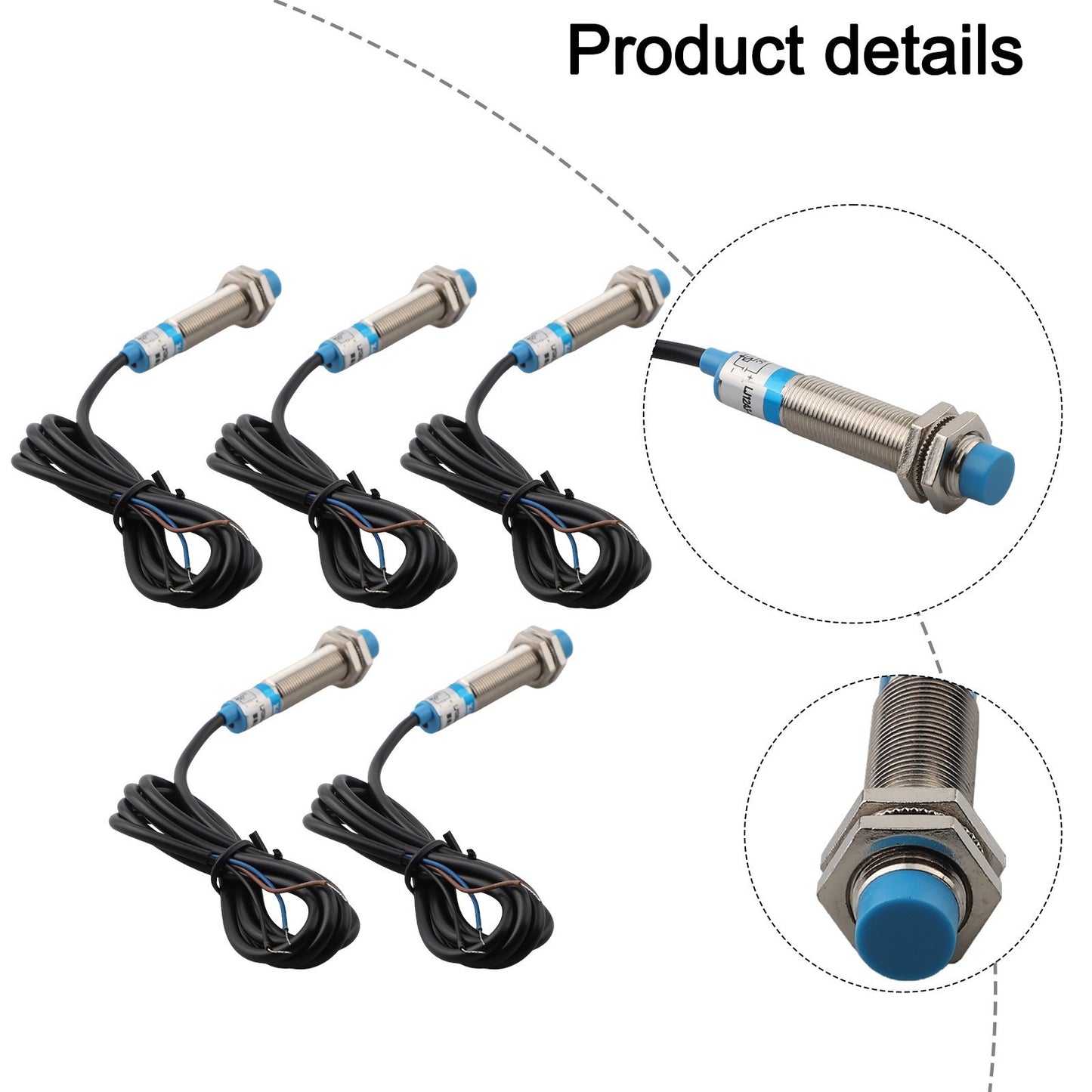 5Pack Proximity Sensors with Normally Open and Normally Closed Options