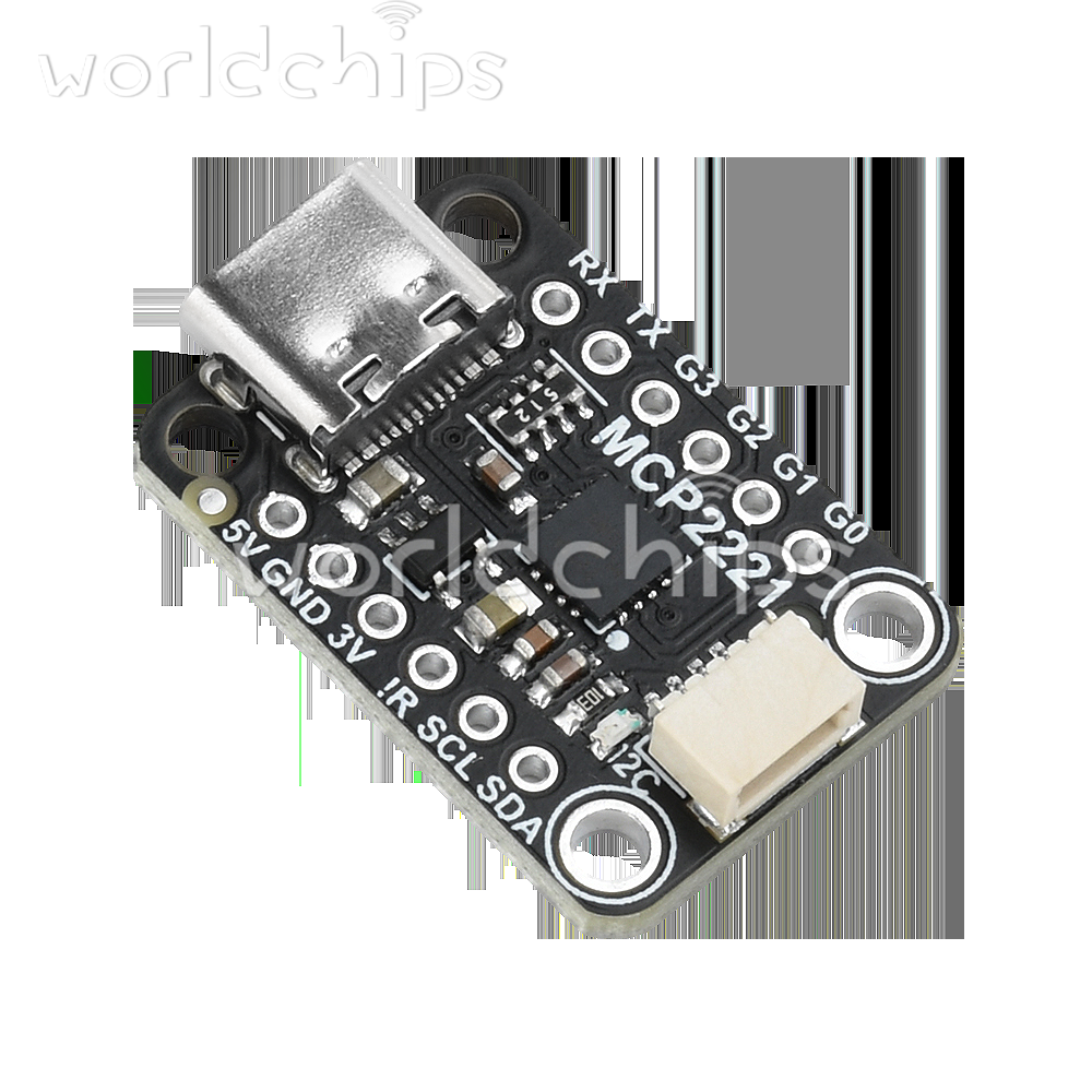 MCP2221A USB to GPIO ADC/I2C Converter Adapter Module Breakout Board Type-C