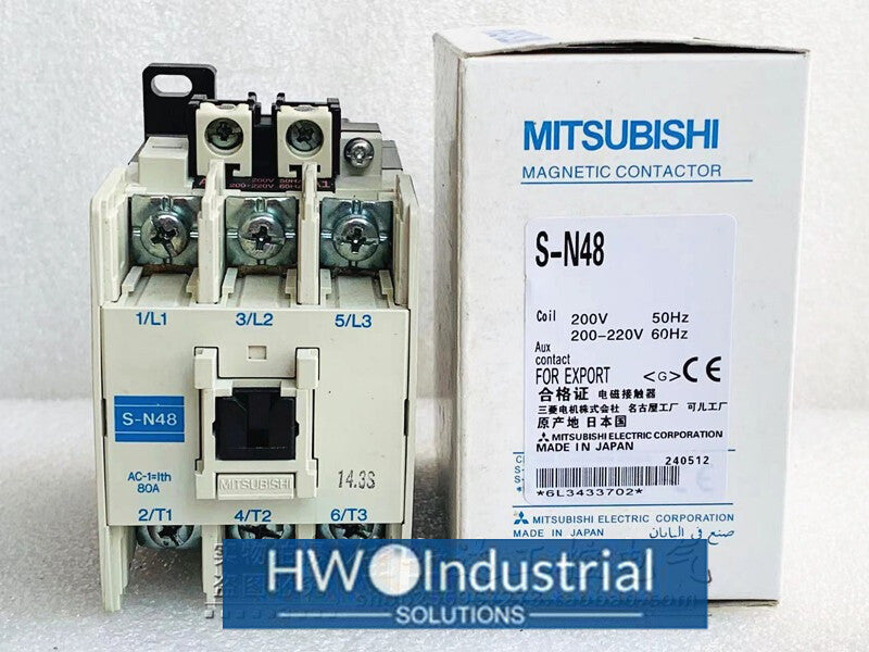 1PC  Mitsubishi AC Contactor S-N38 S-N48 AC110V AC220V Relay