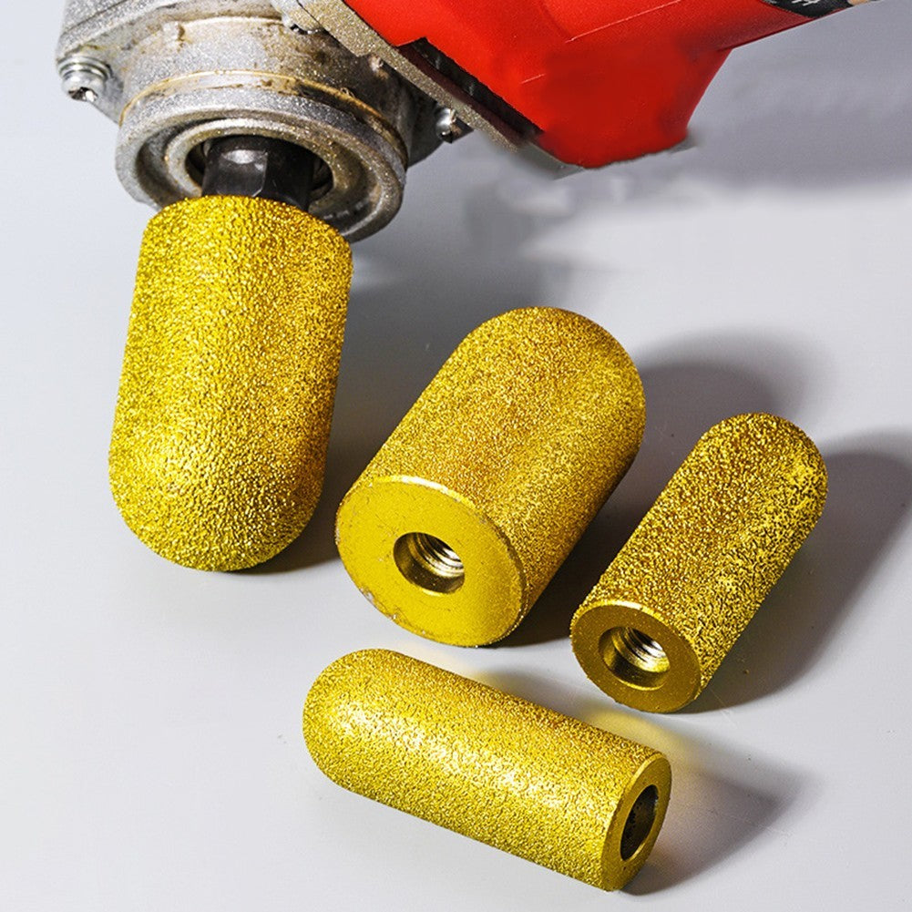 High Performance Diamond Brazed Grinding Heads 2pcs for Stone Finishing Tasks