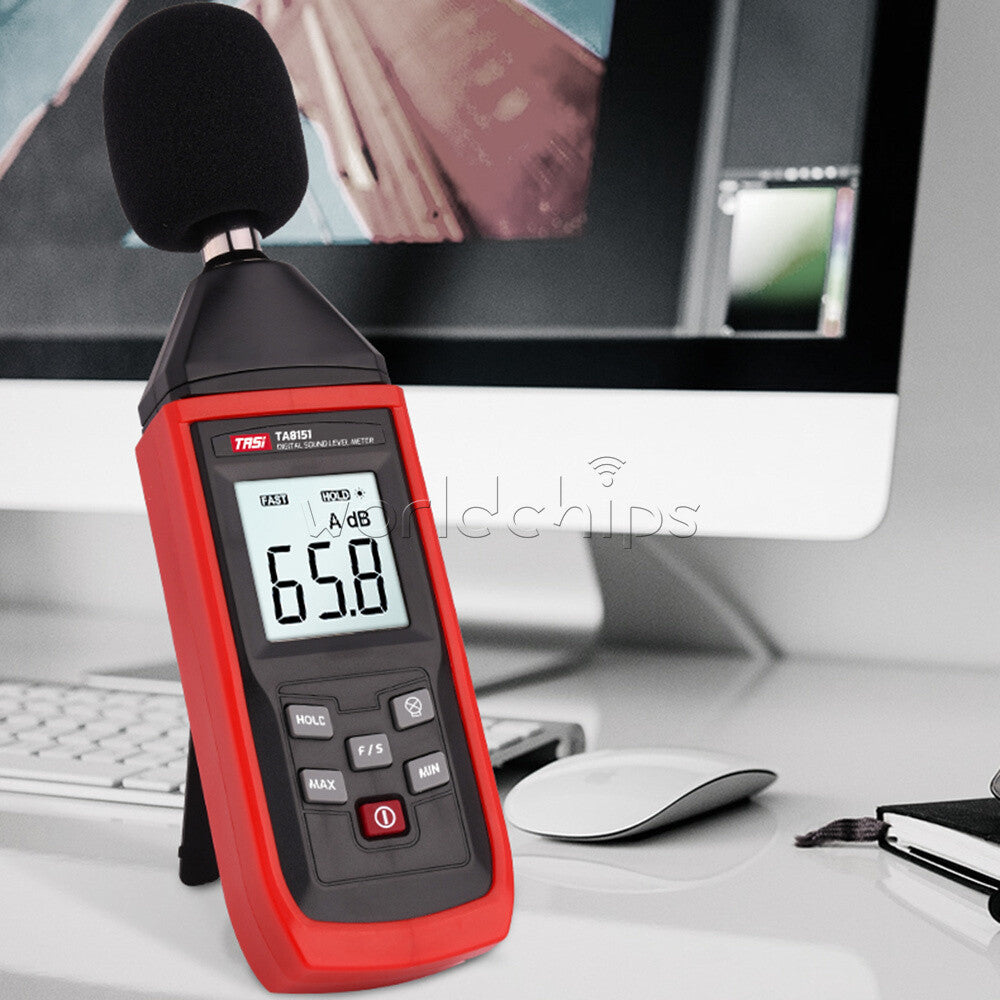 TA8151 Digital Sound Level Meter Noise Tester Sound Detector Monitor 30-130dB
