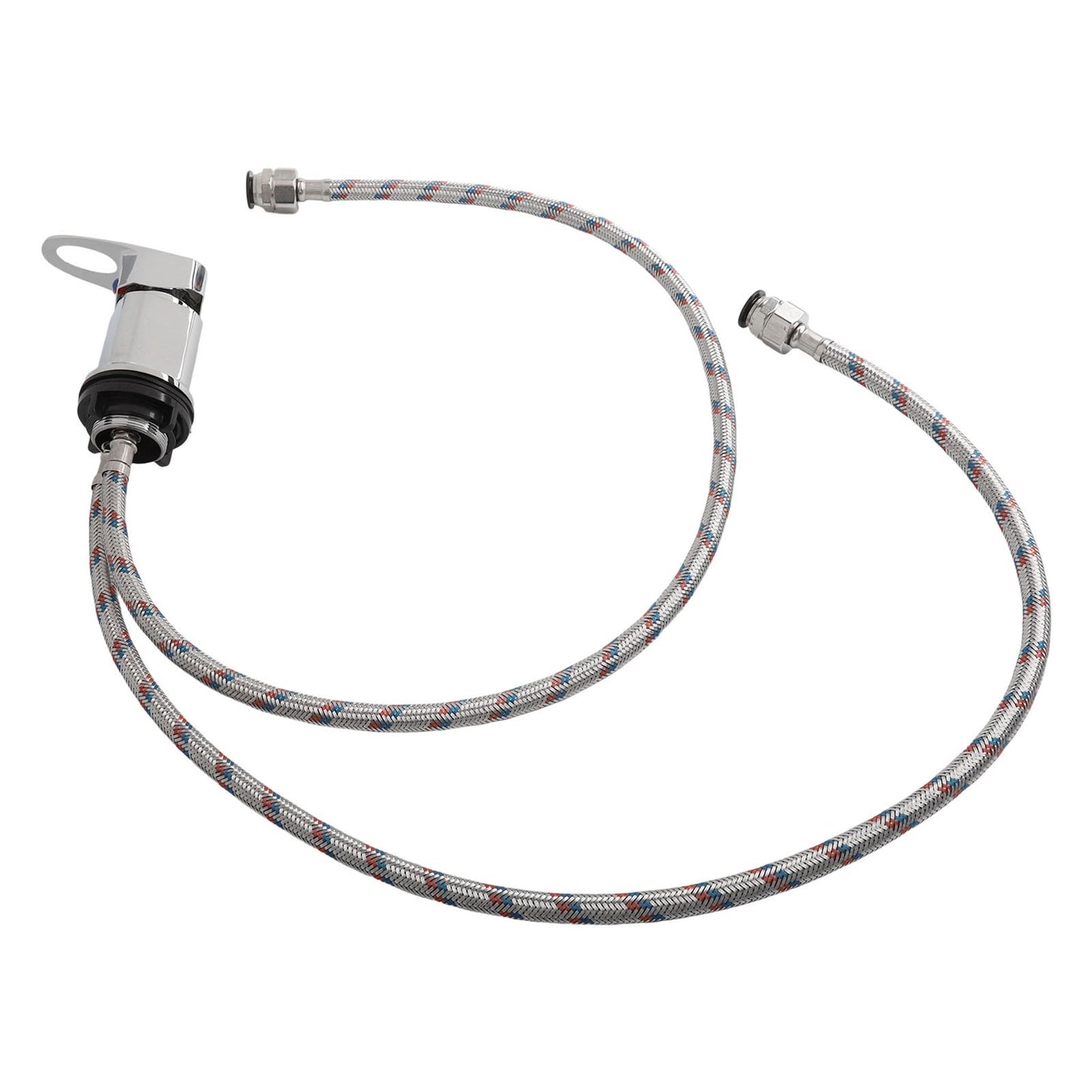Shower Mixer Tap with 800mm Stainless Steel Tails for Motorhomes and Campervans