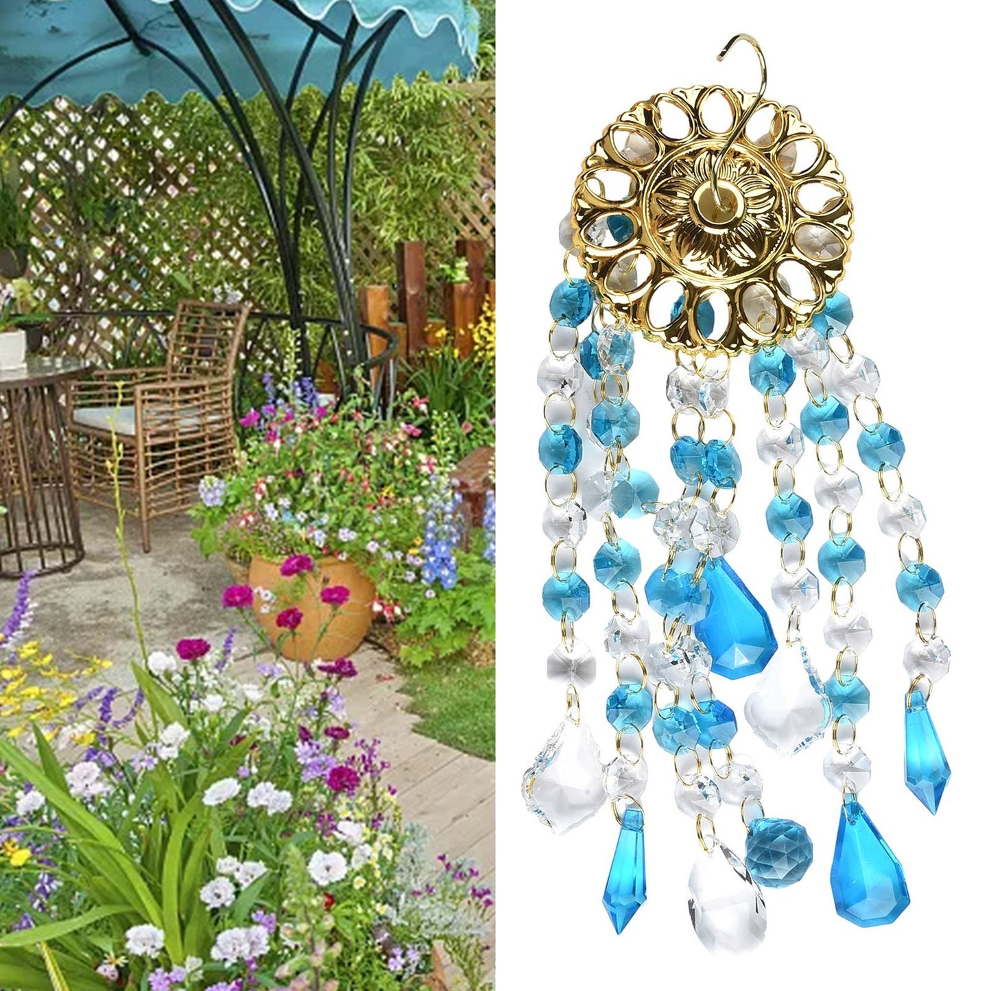 Decoration Wind Chimes Garden Hanging Home Lawn Living Ornament Patio Yard
