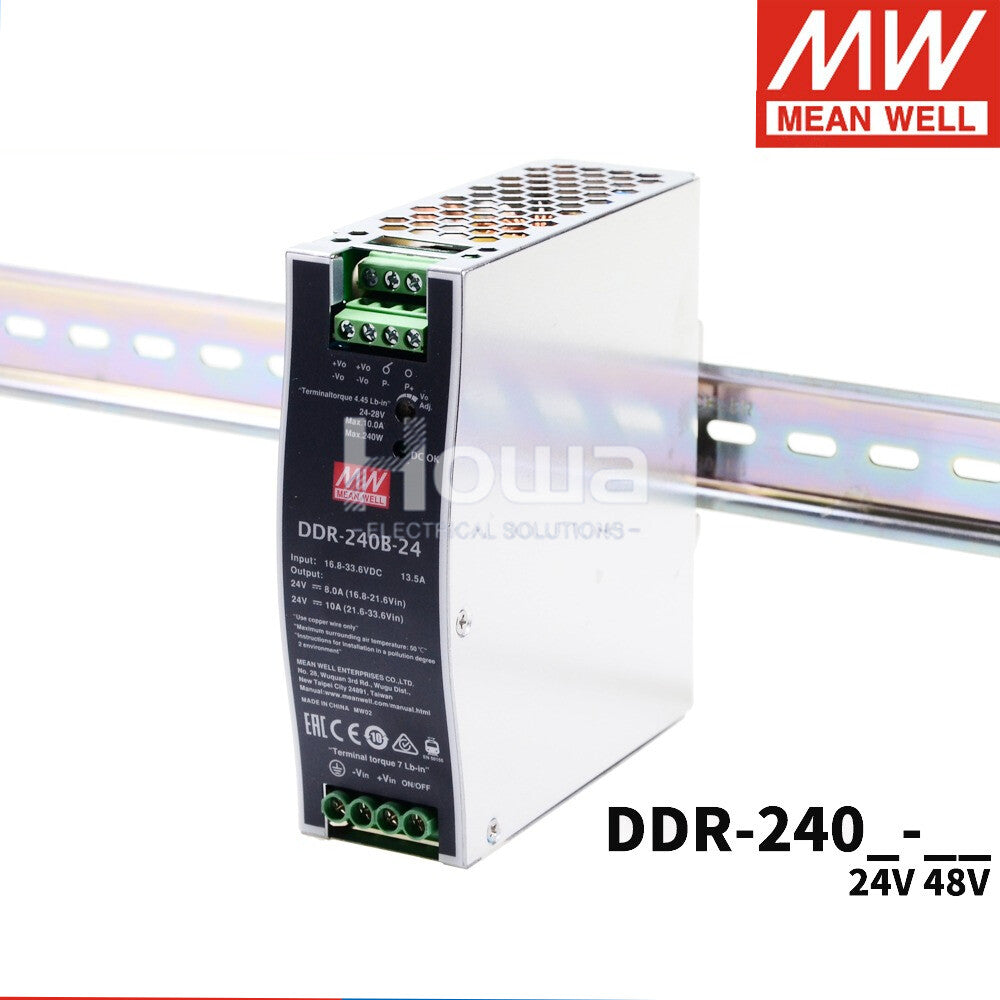 MEAN WELL Switching Power Supply DDR-240B/C/D 240W 24/48V DC to DC Rail Type