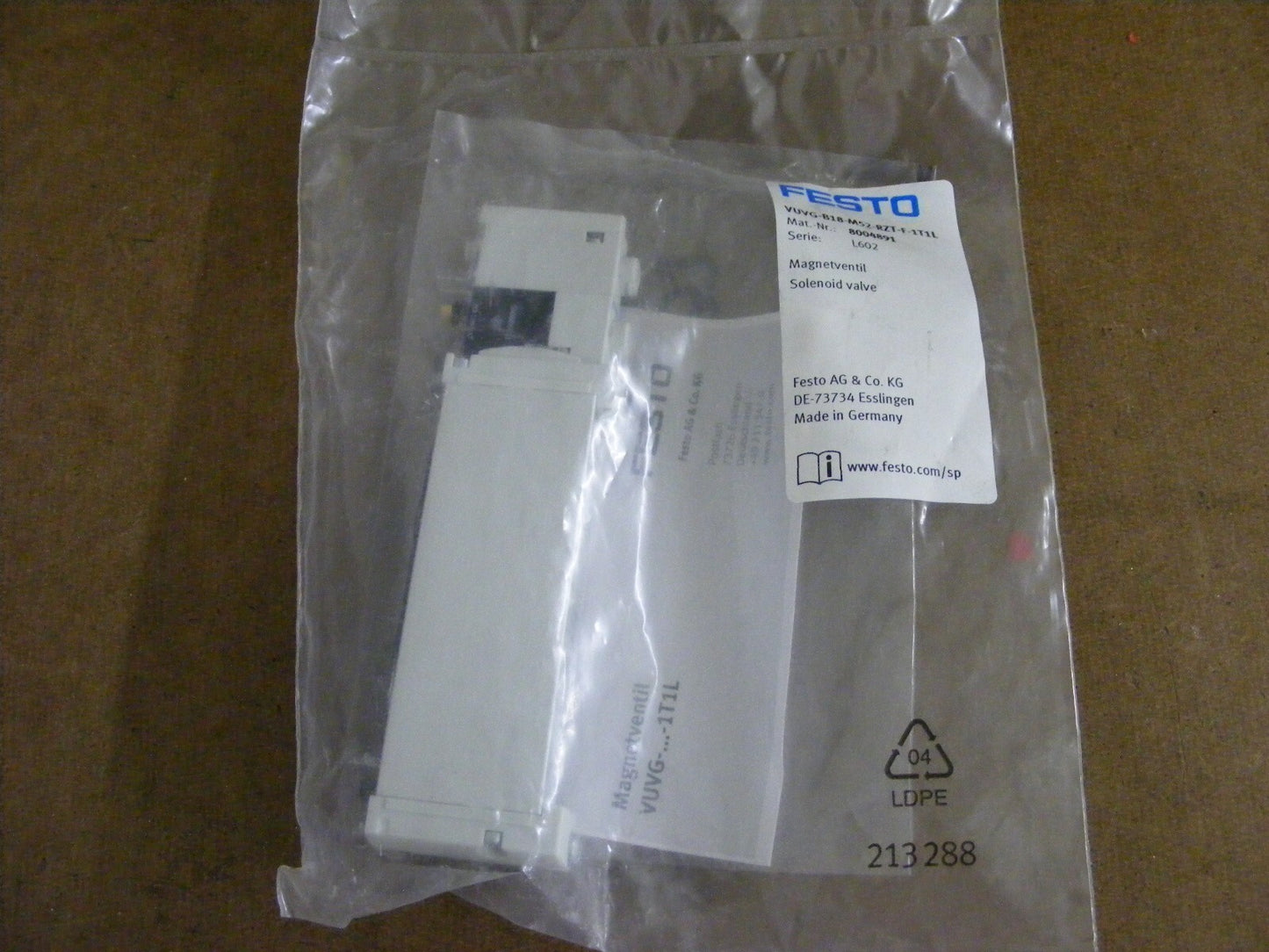 1pc For Festo VUVG-B18-M52-RZT-F-1T1L Solenoid Valve 8004891