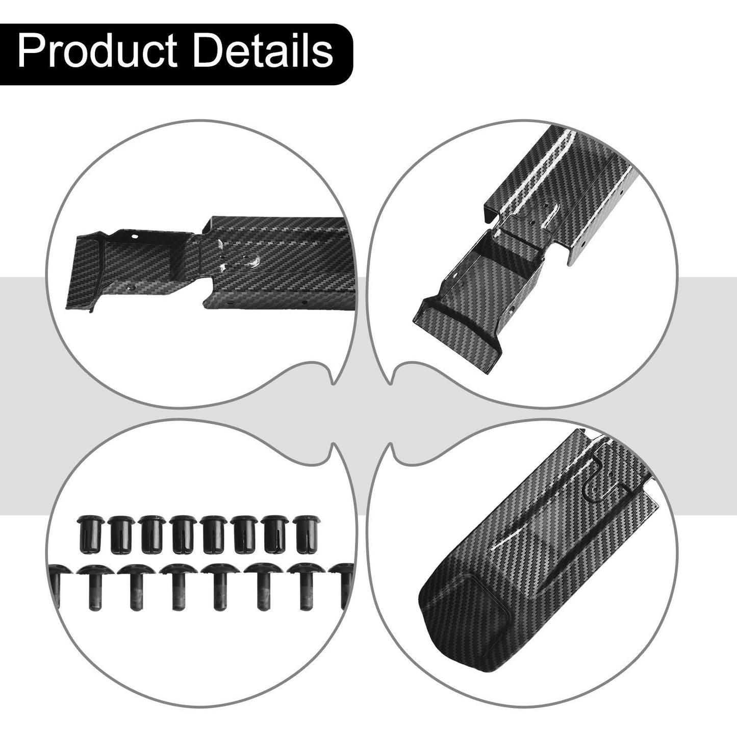 For Surron Inner Mudguard Replacement with Stylish Carbon Fiber Pattern