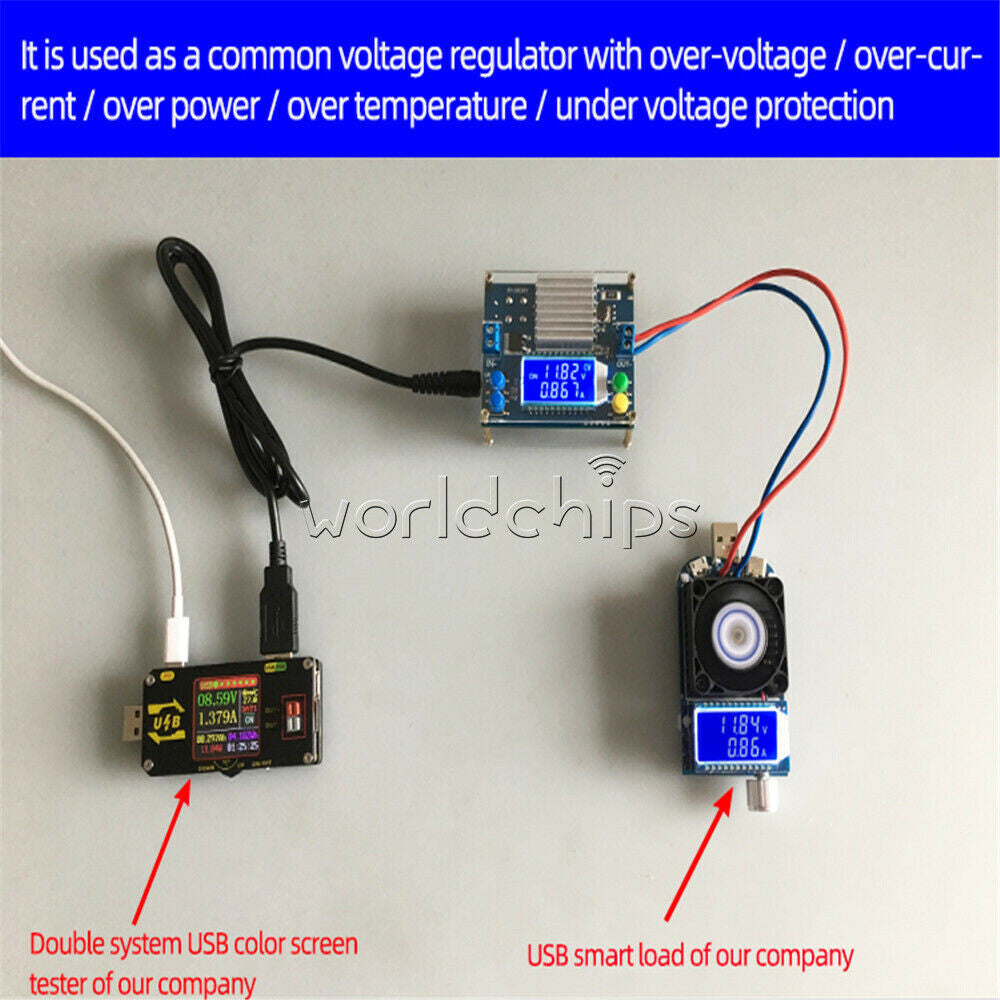 Adjustable Regulated Automatic Boost Buck Converter CC CV Solar Charging  Module