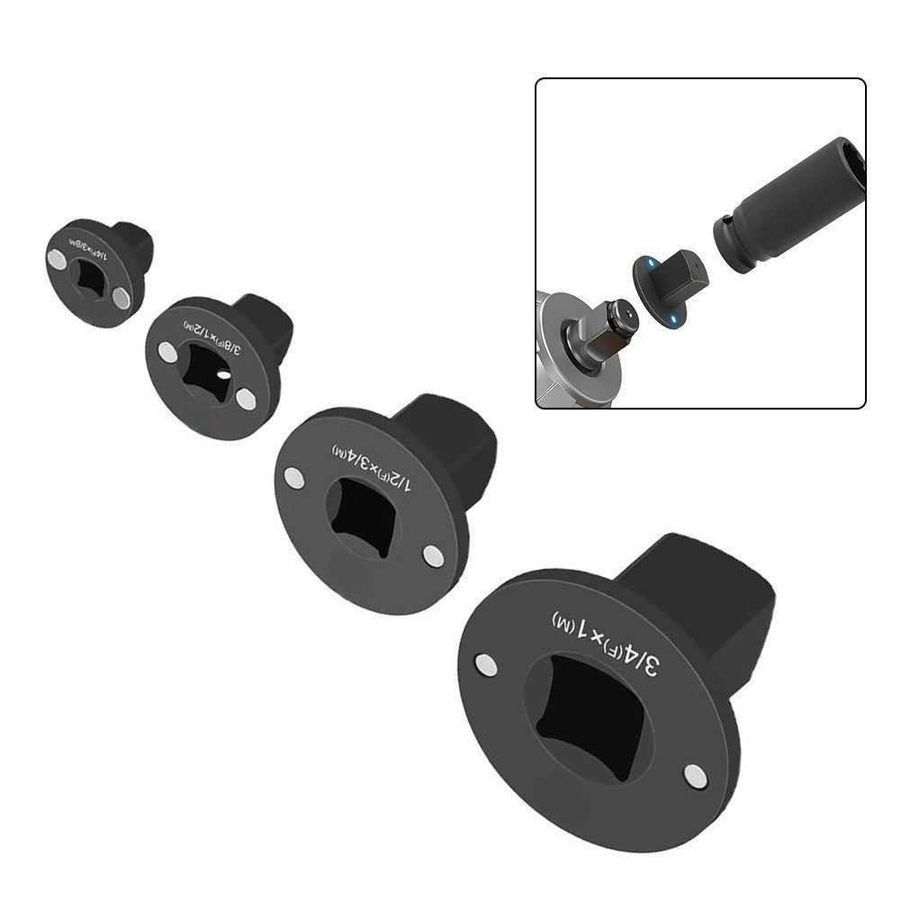 Socket Adapter Set 4PCS Low Profile for Use in Tight Spaces and High Torque