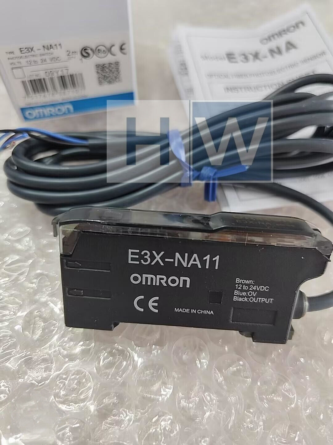 1PC  Omron E3X-NA11 Photoelectric Sensor 12-24VDC Amplifier Unit