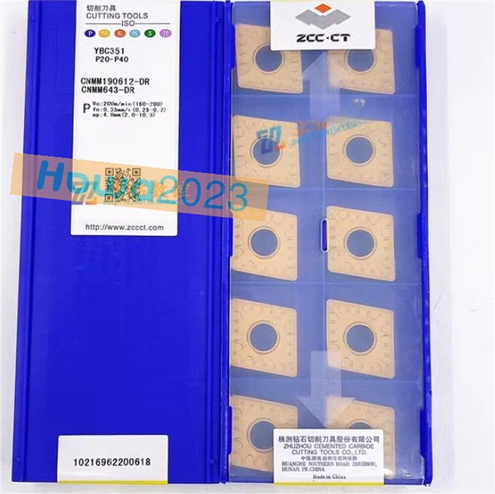 10Pcs/box CNMM190612-DR YBC351 CNMM643-DR CNC Turning Blade Carbide Inserts