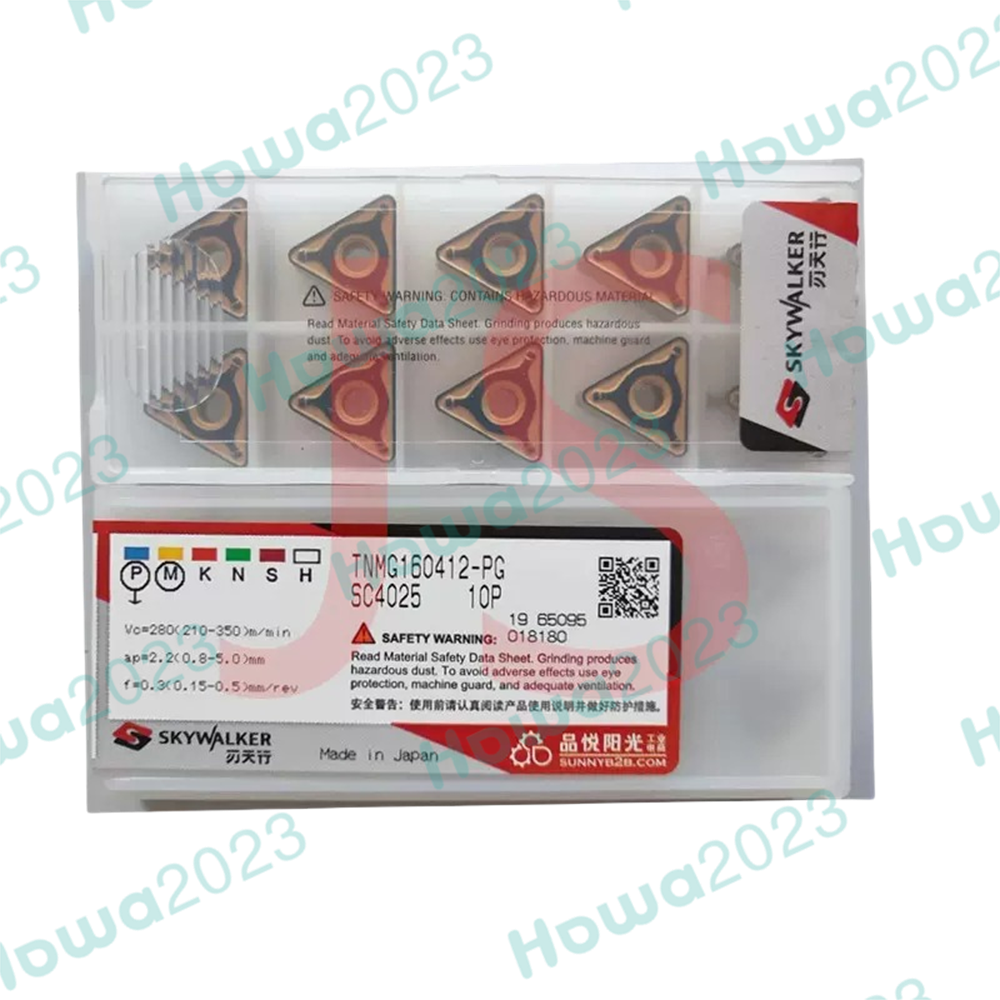 10Pieces/Box TNMG160412-PG SC4025 Carbide Inserts CNC Turning Blade