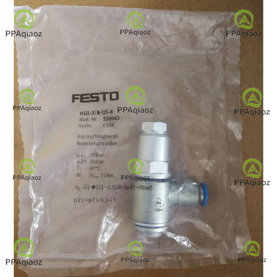 1PC  FESTO HGL-3/8-QS-8 530043 Check Valve Free Shipping