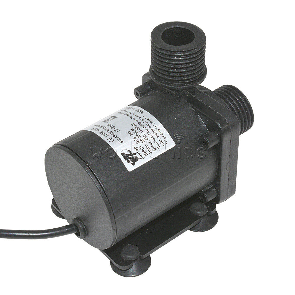 DC 12V 24V Hot Water Circulation Pump Solar Water Pump Brushless Motor 800L/H