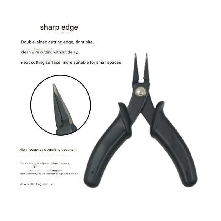 2x 3.5" Mini Needle Nose Pliers Diagonal Pliers Repair Tool for DIY Craft Work