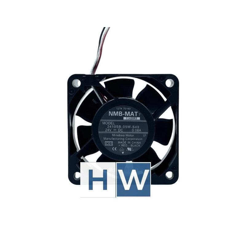 1PC NMB 2410SB-05W-S49 6025 24V 0.08A 3-wire Inverter Cooling Fan