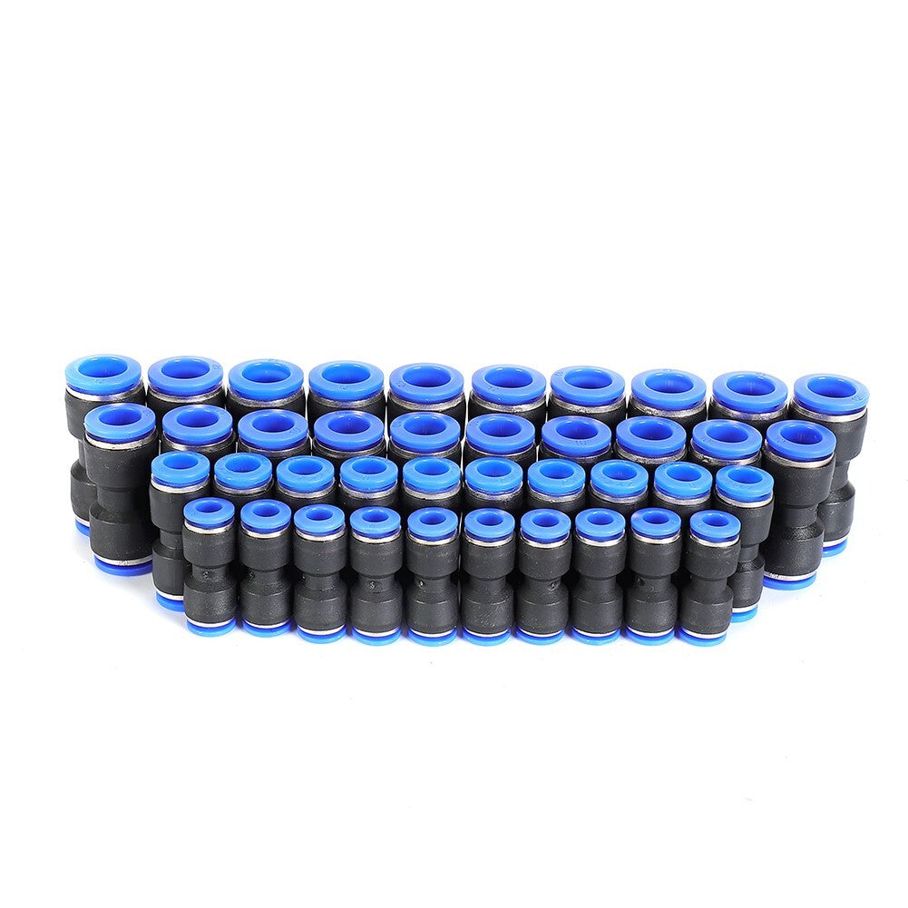 Straight Push Connectors Pneumatic Connect Fittings Air-Line Quick Hose Repair