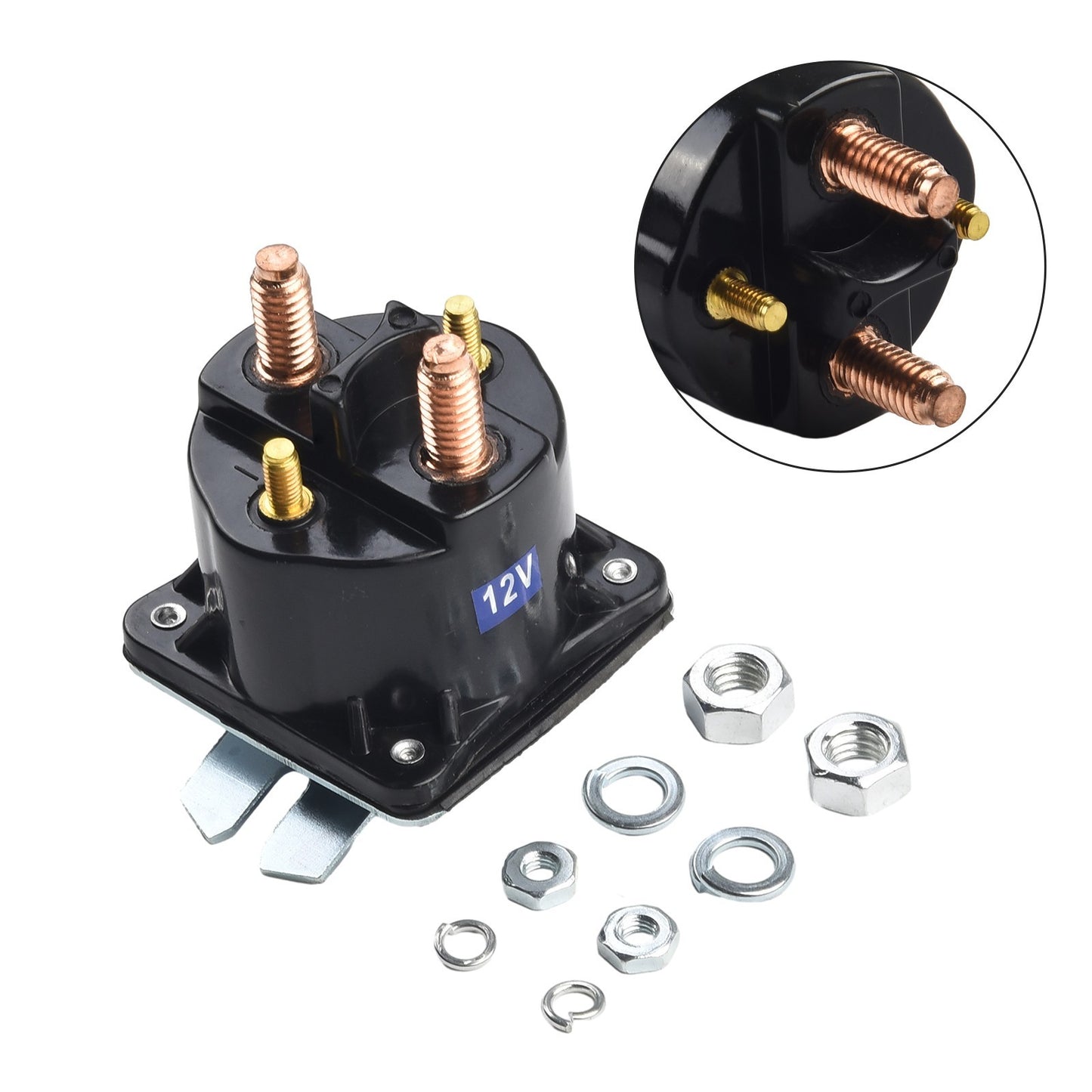 Reliable 12V4 Terminal Solenoid Valve Relay Switch for Hydraulic Pump Motor