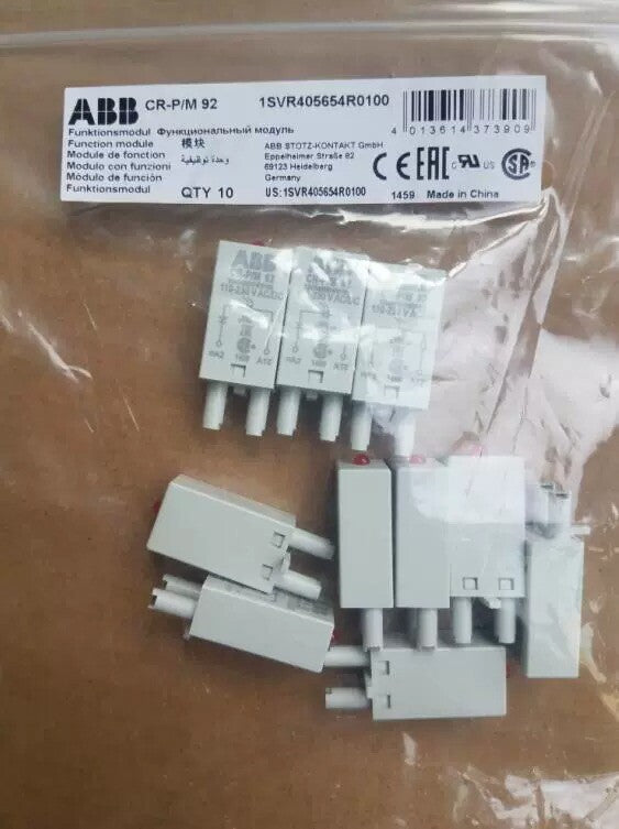 Pack/10pcs  ABB Relay LED Plug-in Red Protection Module CR-P/M 92 110-230VAC/DC