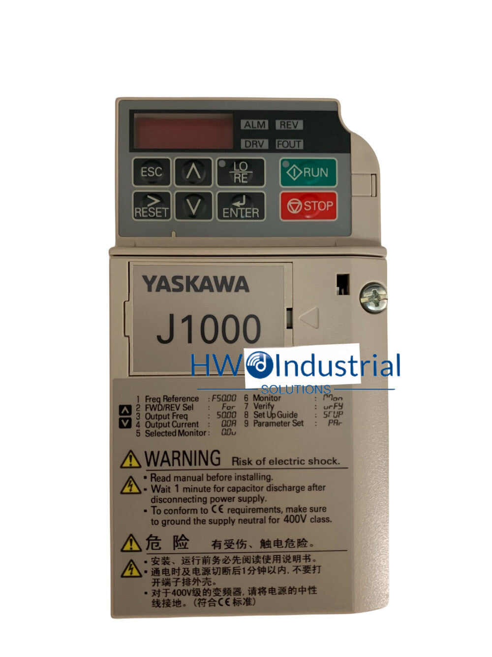 1PC  Yaskawa Inverter CIMR-JBBA0003BBA Single-phase 220V 0.75KW/0.4KW