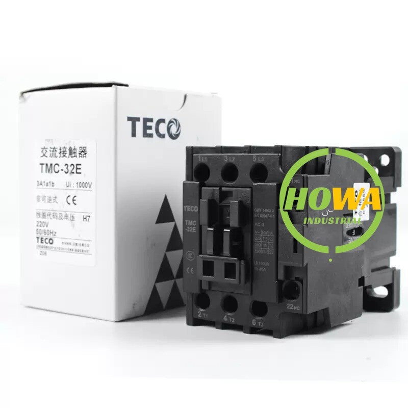 1PC  TECO AC contactor TMC-32E voltage AC220V