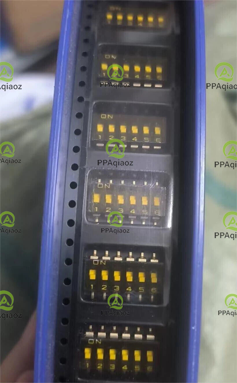 25PCS  OMRON   A6S-6102-PH   SWITCH SLIDE DIP SPST 25MA 24V   .